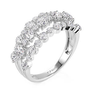 Bague éternelle à taille émeraude en or véritable 14 carats, bague statement pour garçons - Product Image 2