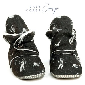 Botines de muselina de algodón orgánico para bebés recién nacidos, zapatillas de estilo occidental hasta el tobillo para niños y niñas para cierre de calcetín de invierno - Product Image 1