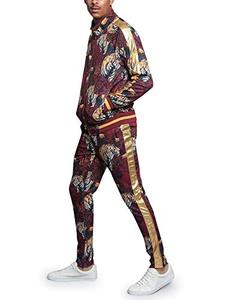 USA Survêtement en polaire de haute qualité pour hommes, vêtements de sport d'hiver, veste à fermeture éclair à rayures latérales, cordon de serrage, maternité, grande taille, respirant - Product Image 4