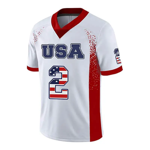 Maillot de football américain personnalisé de logo de broderie de vente chaude pour le club d'équipe de jeunes - Product Image 4