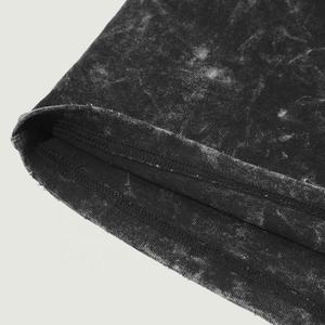 Camiseta al por mayor con lavado ácido, personalizada, estilo urbano, hip hop, con logo, 100% algodón, vintage - Product Image 3