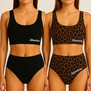 Ensemble de soutien-gorge et culotte de yoga dernier design, couleurs personnalisées et unies | Vêtements de sport sans couture en tissu spandex polyester - Product Image 4