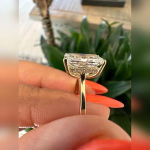 Achat en gros de bague en diamant de laboratoire taille radiant de 4,00 carats, VVS1 VVS2, certifiée IGI, fournisseur de fiançailles, prix d'usine, livraison mondiale - Product Image 5