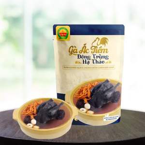 Venta al por mayor 24PCs 350g ISO HACCP OEM Saludable Cocido a fuego lento Cordyceps de pollo negro Sopa Salado Nutritivo Listo para comer MRE para adultos - Product Image 6