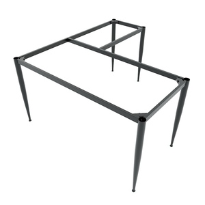 Industrial-Style Heavy Duty Steel L-Shaped Desk Legs 140x150cm for <b>Tables</b> & <b>Chairs</b> HCCN017 - Product Image 2