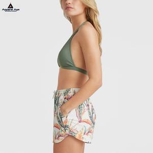 High Quality Floral Printing Swim Trunk Girls Board Shorts for <b>Surfing</b> and Beach Dye Sublimation Swimming Wear Formal Style - Product Image 4