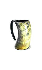 Taza de Cuerno Pulida de Color Natural 100% de Alta Calidad, Diseño Personalizado, Estilo Lámpara Animal Elegante para Té y Sal, Taza de Cuerno de Vidrio - Product Image 3