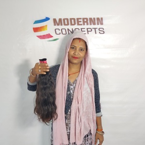 Extensiones de cabello indio a granel Natural 100% suministradas por el proveedor, cutícula virgen cruda alineada, sin procesamiento químico, onda Afro de 8 pulgadas - Product Image 2