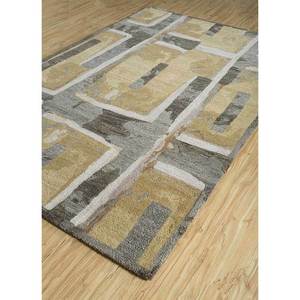 พรมขนสัตว์ทอมือลายเรขาคณิตสีเบจน้ำตาล รุ่น Acar Tnr-1552(Md) สำหรับทางเข้าบ้าน ห้องนอน ห้องโถง รูปทรงสี่เหลี่ยมผืนผ้า ขนาด 4 เมตร หนา 10 มม. - Product Image 2