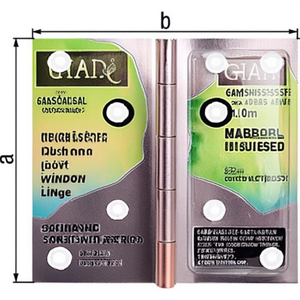 GAH บานพับประตูและหน้าต่างสี่เหลี่ยมสแตนเลส 82 มม. สูง 82 มม. กว้าง 1.0 มม. หนา 1.0 มม. - Product Image 3