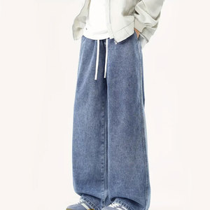 Pantalon en jean épais pour hommes Pantalon de travail industriel durable Couture renforcée Conception multi-poches Commandes en gros - Product Image 1