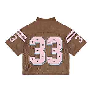 Camiseta Deportiva de Estilo Retro para Hombre, Fabricada a Medida por SPORTS WORLD, Estilo Urbano, Holgada, de Malla, Corte Cuadrado, para Práctica de Fútbol Americano - Product Image 4