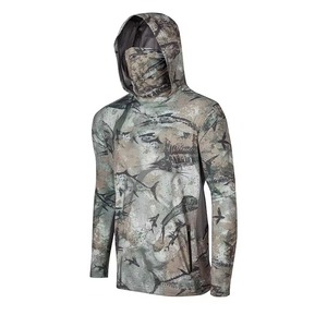 Vêtements de pêche de protection UPF50 à manches longues chemises de pêche respirantes à séchage rapide pour hommes sweats à capuche pour sublimation de Sports de plein air - Product Image 3