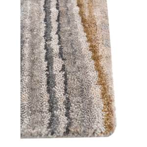 พรมขนสัตว์และไหมถักมือสีเทาและสีดำ รุ่น Free Verse Sla-501 ลายทาง รูปทรงสี่เหลี่ยมผืนผ้า สำหรับห้องโถงในบ้าน ทอแบบแบน - Product Image 4