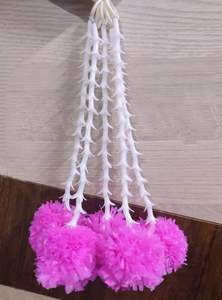 Ajniandha latkan-Borlas florales indias para decoración de escenario, adornos florales de haldi para decoración de escenario - Product Image 5