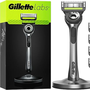 Maquinilla de Afeitar Manual Gillette Labs con Barra Exfoliante, Maquinilla de Afeitar para Hombre en Conmemoración al Servicio con Soporte - Product Image 2