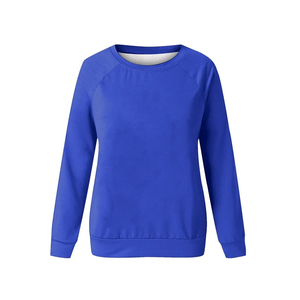 Sweat à capuche en coton double face écologique pour femmes pull à épaules tombantes respirant avant imprimé Logo pour l'hiver - Product Image 5