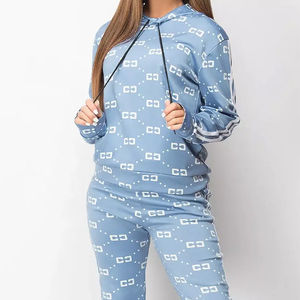 Chándal con estampado de sublimación para mujer, chándales de alta calidad con logotipo personalizado, superventas de poliéster y LICRA para mujer con OEM - Product Image 5