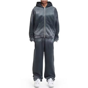 Survêtements professionnels surdimensionnés personnalisés à Offre Spéciale lavage à l'acide pour hommes sweat à manches longues à vendre - Product Image 6