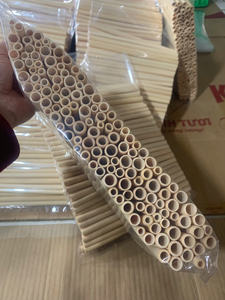 Pajitas de bambú natural reutilizables más vendidas Pajitas biodegradables ecológicas Pajitas sostenibles sin residuos con limpiador - Product Image 4