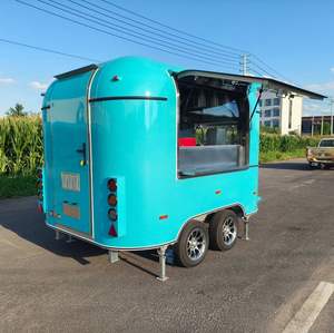 Mobile Kitchen <b>Trailer</b> Vehicle Restaurant on <b>Wheels</b> Food Truck Pizza Usat Vend Popsicle Food Vending Trucks Mini Bubble Tea. - Product Image 2
