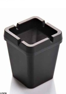 ที่เขี่ยบุหรี่พลาสติกทรงสี่เหลี่ยมคลาสสิกทันสมัยพร้อมเทคโนโลยีควบคุมกลิ่นดีไซน์ขนาดเล็กแบบพกพาสำหรับใช้กลางแจ้ง/ในร่มที่สะอาดมีสไตล์ - Product Image 2