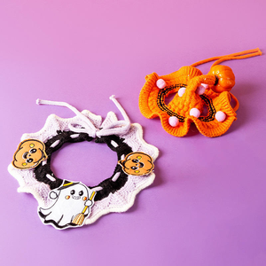 Babero de Ganchillo Hecho a Mano con Diseño de Dibujos Animados, Bonitos Adornos y Accesorios de Moda - Product Image 5