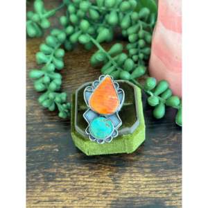 Multi Stone Sterling Silver <b>Adjustable</b> <b>Ring</b> Rhodium Plated Fine Jewelry - Product Image 1