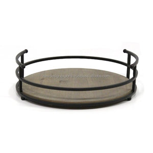 PREMIUM QUALITY Metal and Wood Tray - Product Image 1