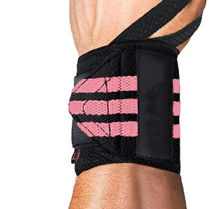 Muñequeras personalizadas para levantamiento de pesas con bucles para el pulgar, ajuste de soporte de muñeca, accesorios de gimnasio transpirables para hombres y mujeres - Product Image 4