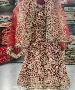 À la mode broderie lourde séquence pierre travail Lehenga Choli avec Dupatta vêtements de mariage prix de gros vêtement ethnique vêtement - Product Image 1