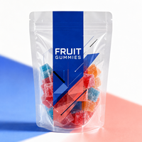 Sachet d'emballage souple personnalisé pour bonbons, avec fenêtre transparente, Doypack autoportant pour aliments pour animaux, lait, résistant à l'humidité, qualité alimentaire