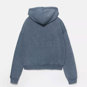 Sudadera con Capucha Informal de Invierno, 100% Algodón, Forro Polar, Cierre Completo, Bordado, Tela Suave y Cómoda, Manga Larga, para Uso Diario - Product Image 2