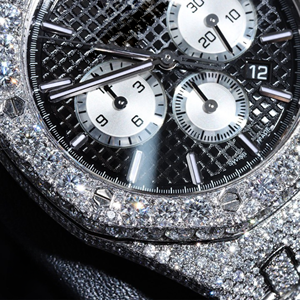 นาฬิกา VVS Moissanite สุดหรู | โชว์โครงกระดูกประธานาธิบดี | ผู้ทดสอบเพชรผ่านขายส่ง - Product Image 4