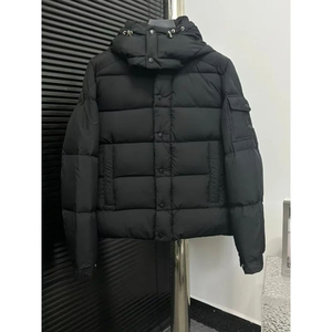 Venta al por mayor de diseño de alta calidad personalizado negro de poliéster al aire libre Puffer hombres chaquetas de invierno - Product Image 5