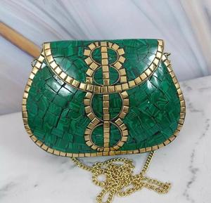 Bolso de Mano con Perlas para Mujer, Bolso Vintage A LA Moda con Logotipo Personalizado, Estilo Bohemio, Fiesta de Noche, Artesanía - Product Image 3