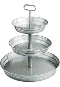ที่ตั้งเค้กโลหะสีขาว3ชั้นแบบโบราณมีหลายระดับอุปกรณ์ทำเค้กขนาดมาตรฐาน - Product Image 2