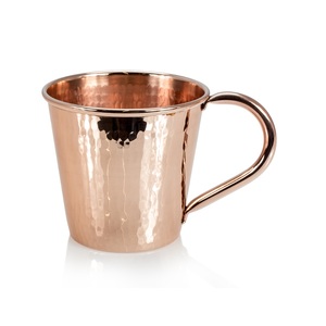 100% tasse en cuivre pur avec poignée pour la maison tasse à boire en métal de taille personnalisée avec vernis et laque alimentaire pour le bureau - Product Image 4