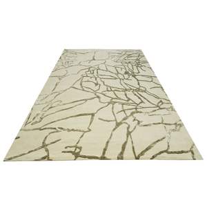 Tapis artisanal de luxe, grand, moelleux, antidérapant, toutes saisons, 100% soie de bambou, chef-d'œuvre artisanal, poils coupés, poils moyens, brodé - Product Image 3