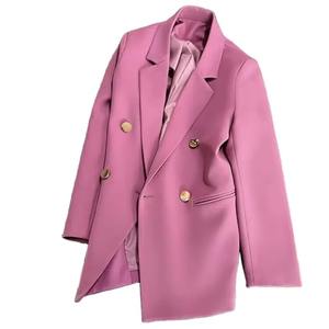 Manteau de blazer ceinturé pour femmes modernes avec logo personnalisé, veste de bureau à manches longues et coupe ajustée, vêtements de cérémonie élégants pour les affaires et les événements - Product Image 2