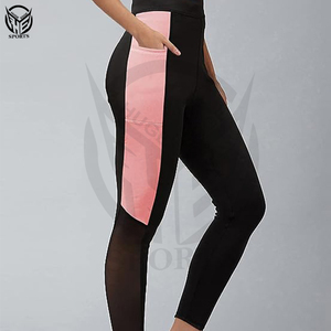 Leggings de Mujer al por Mayor de Alta Calidad, Cintura Elástica, Cintura Alta, Pantalones de Yoga y Gimnasio, 100% Algodón Felpa, Logotipo Personalizado - Product Image 3