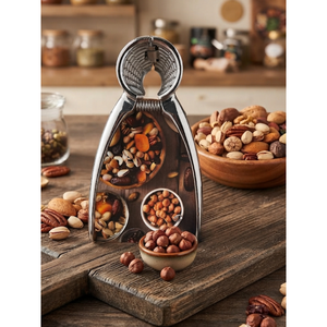 Luxury Stainless Steel Chrome <b>Nutcracker</b> for Walnuts and Hazelnuts - Product Image 1