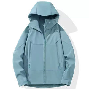 Veste Softshell d'hiver imperméable pour femmes, logo personnalisé en gros OEM, chaude, coupe-vent, pour la randonnée en plein air, vêtements de sport - Product Image 3