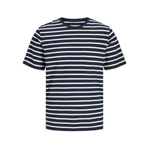 Camiseta Polo de Algodón para Hombre, Nueva Moda 2026, Camiseta de Manga Corta a Rayas, Camiseta Informal Cómoda de Manga Corta con Parches, OEM - Product Image 1