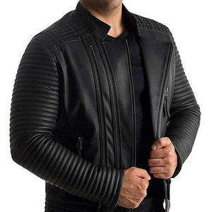 Chaqueta con letras de piel auténtica Lisa para hombre personalizada al por mayor, chaqueta fabricada al por mayor, chaqueta fabricada por MOVATEXTILES para hombre - Product Image 6