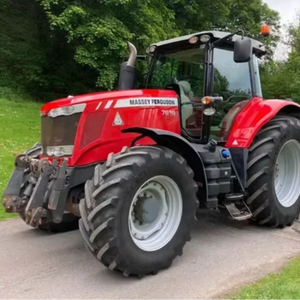 Tractor Usado Massey Ferguson 7619, Tractor Agrícola de 4 Ruedas Motrices con Neumáticos Grandes y Cabina Cerrada - Product Image 3