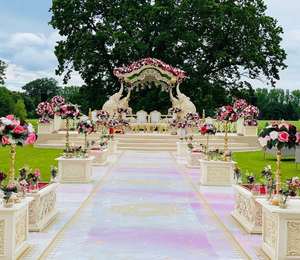 Mandap ไม้งานแต่งงานที่สวยที่สุดสำหรับงานแต่งงานของมหาราชานีประเพณี mandap ไม้งานแต่งงาน - Product Image 6