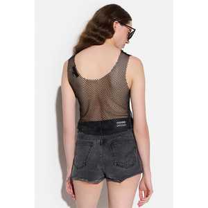 Casual Short Sleeve Blouse for Ladies Embroidered Logo Ruffled <b>Collar</b> 3D Pattern Sequined <b>Lace</b> Decorations XL Size Knitted Loose - Product Image 5