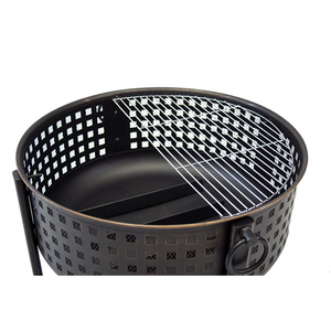 Barbecue d'extérieur KEYO KY222, foyer <span class=keywords><strong>en</strong></span> <span class=keywords><strong>fonte</strong></span>, foyer rond noir pour brûler du bois, grande capacité pour 12 kg <span class=keywords><strong>de</strong></span> bois - Product Image 4