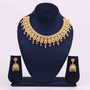 Vente en gros Colliers de mode pour femmes en plaqué or 14K 18K 24K Bijoux traditionnels en laiton Mariage Oro Joyeria - Product Image 1